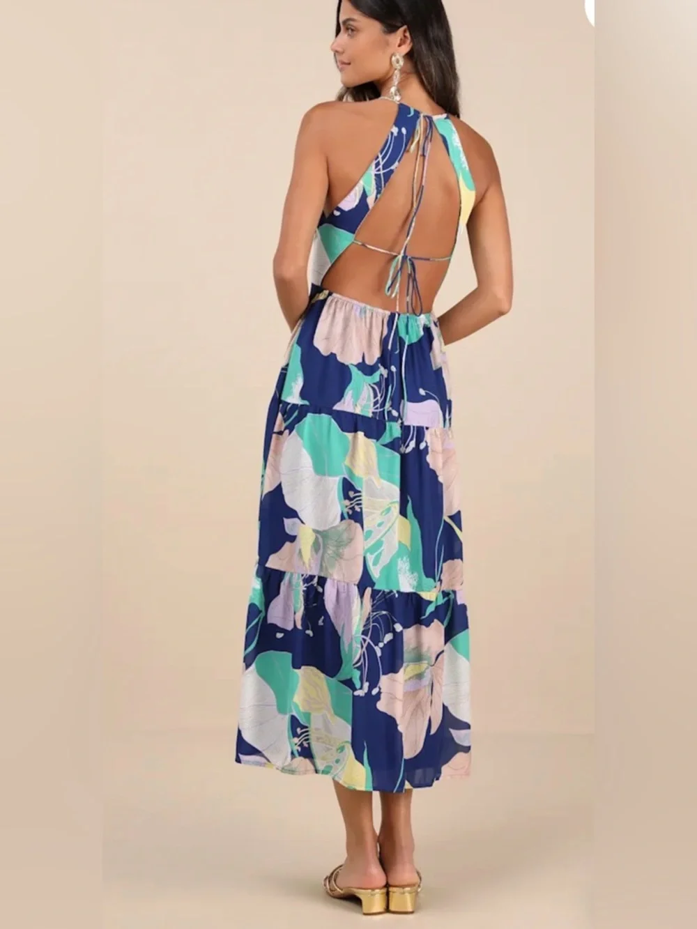 Navy floral maxi - Picture 3 of 3